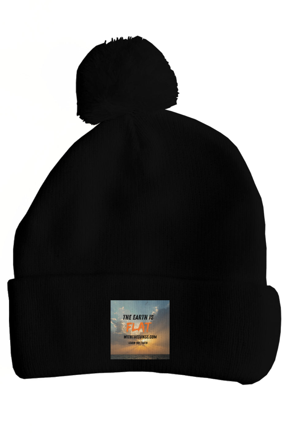 Flat earth winter hat